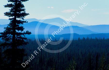 Cascade mountain range in Oregon.