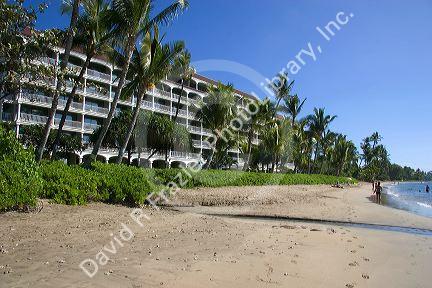 Lahaina Shores Beach front hotel on the island of Maui, Hawaii.