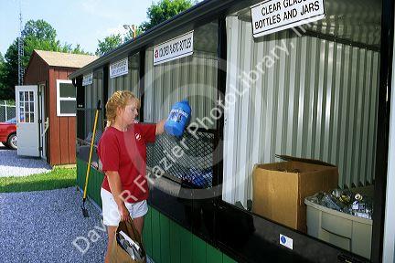 Recycling center in Indiana.