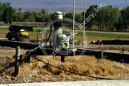 Sewage treatment plant in Boise, Idaho.