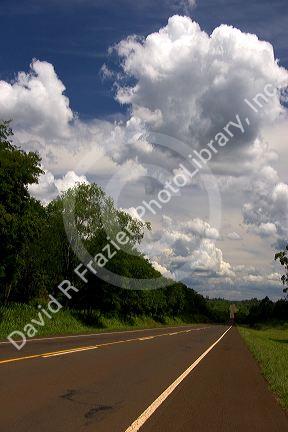 Highway 12 south of Iguazu Falls, Argentina.