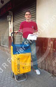 Mail carrier in Seville, Spain.