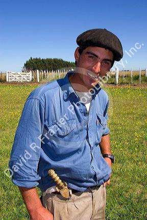 Gaucho cowboy near Neccochea, Argentina.
