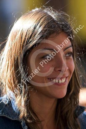 Argentine young woman in Buenos Aires, Argentina.  (model released)