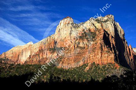 Mountain Peak in Zion National Park, Utah.