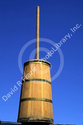 Butter churn.