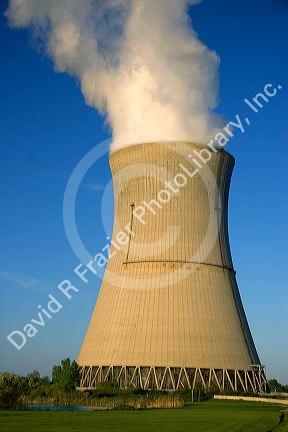 Davis-Besse nuclear power cooling tower near Port Clinton, Ohio.