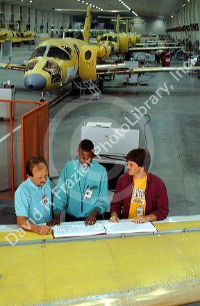 Beechcraft Aircraft factory in Witchita, Kansas. MR