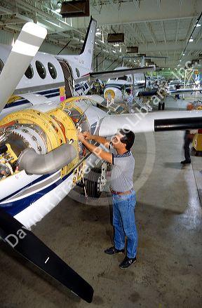Beechcraft Aircraft factory in Witchita, Kansas. MR
