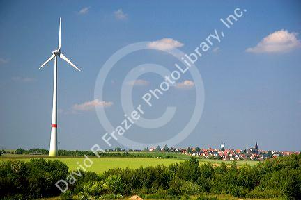 Electricity wind generator in northwest Germany.