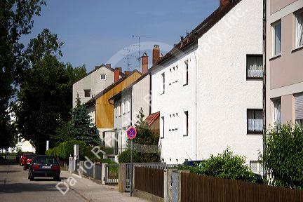 Mid rise housing in Friesing, Germany.