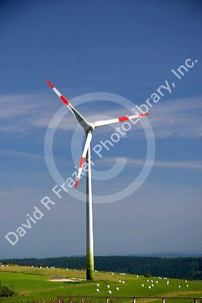 Electricity wind generators in northwest Germany.