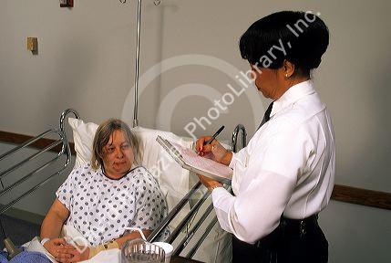 A police interview with a female domestic abuse victim, Ohio. MR