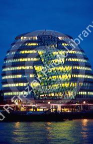 City Hall London, England along the Thames.