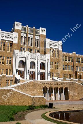 Little Rock Central High School the place where integration of the races began in the south. Little Rock, Arkansas.