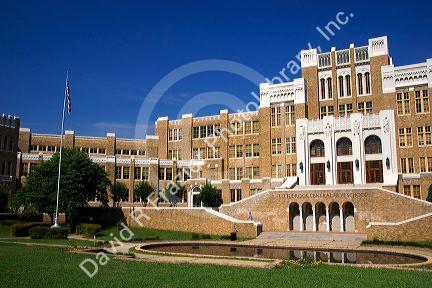 Little Rock Central High School the place where integration of the races began in the south. Little Rock, Arkansas.