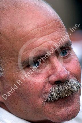 Portrait of middle aged Cuban man.