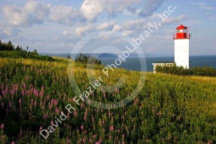 Lighthouse at St. Martins, New Brunswick, Canada.