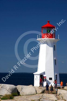Lighthouse at Peggy's Cove, Nova Scotia, Canada.