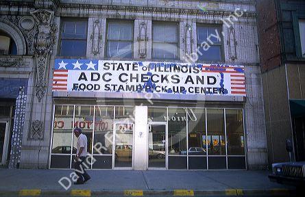 Low income area of East St. Louis, Illinois.