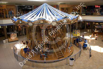 A carousel at the Chesterfield Mall, Missouri.