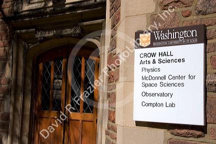 Crow Hall Arts and Sciences at Washington University in St. Louis, Missouri.
