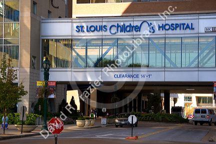 Entrance to the St. Louis Children's Hospital, Missouri.