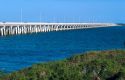 Oversea highway connects Key West to the Florida mainland.
