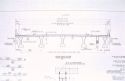 Blueprint, drawing of highway bridge.