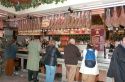 Stand up diners in a deli carniceria in Madrid, Spain.