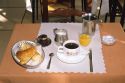 A french breakfast, petite dejeuner in Paris, France.