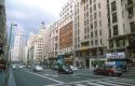 Gran Via is the main shopping street in Madrid, Spain.