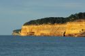 Picture Rocks sandstone cliffs on Lake Superior near Munising, Michigan.