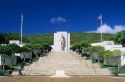 The Punch Bowl National Cemetery in Honolulu, Hawaii.