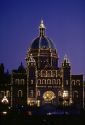 The provincial parliment building in Victoria, British Columbia.