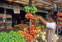 A roadside fruit stand in Chile.
