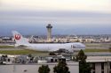 Japan airlines 747 cargo plane at LAX airport in Los Angeles, California.