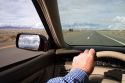 Driver's view of Interstate 80 east of Reno, Nevada.