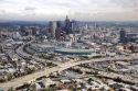 Aerial view of downtown Los Angeles, California.