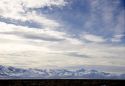 The Santa Rosa Mountain Range in northern Nevada covered in snow.