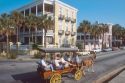 Horse drawn carriage on the streets of Historic Charleston, South Carolina.