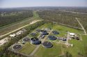 Sewage treatment plant near Gretna, Louisiana.