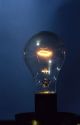 Light bulb showing the glow of wires.
