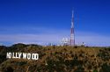 The Hollywood sign in Los Angeles, California.