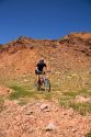 Mountain biking in the desert near Moab, Utah.
