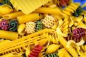 A variety of dry pasta.