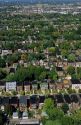 An aerial view of housing in St. Louis, Missouri.