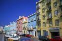 Colorful housing in Cadiz, Spain.