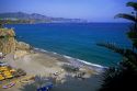Beach scene at Nerja, Spain.