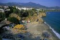 A beach scene in Nerja, Spain.
